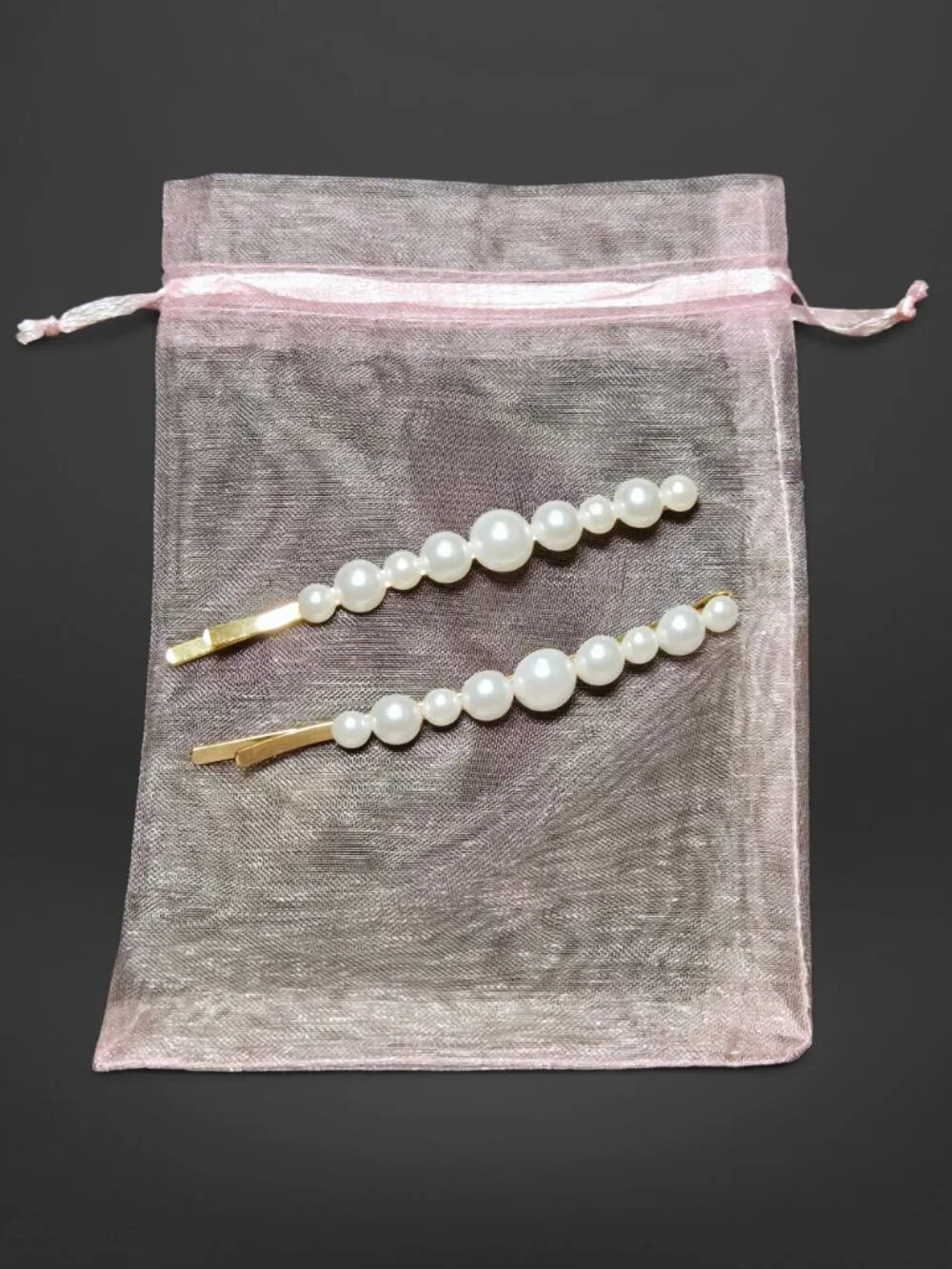 Pearl Gold Bobby Pins Hair Accessories V1